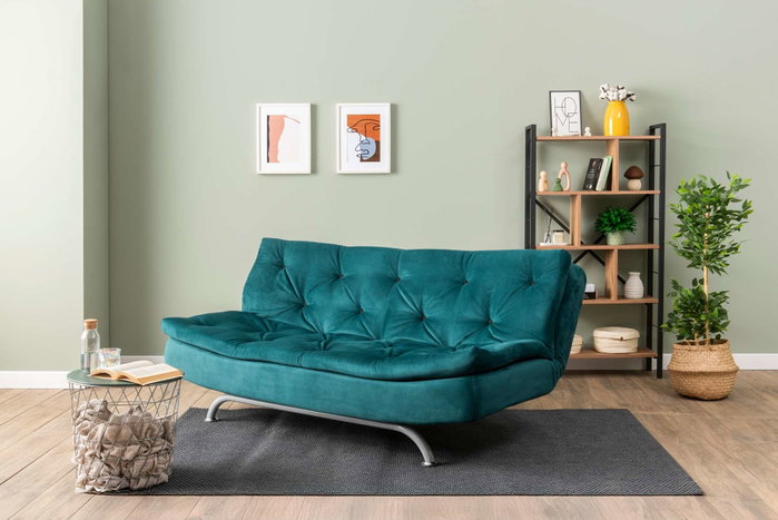 Atelier Del Sofa Sofá-Cama de 3 Plazas Verde Petróleo Atelier Del Sofa Sofá-Cama de 3 Plazas Verde Petróleo